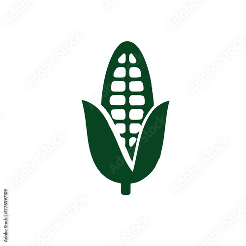 Corn stalk symbol for agriculture