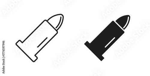 Bullet icons set isolated on white background flat vector illustration.