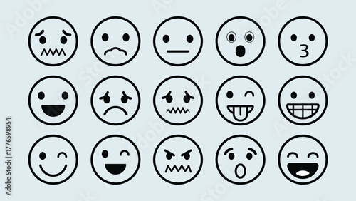 Expressive Emoji Faces Conveying Diverse Emotions For Communication And Design Projects