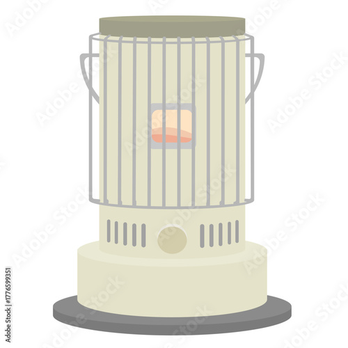 レトロなストーブのイラスト