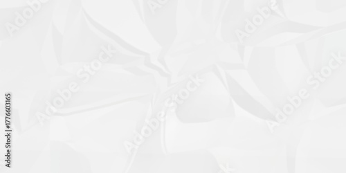 Crumple crushed aged white obsolete rumple craft design. wrinkle ripped creased white crumple aged closeup recycled document grunge paper background.	