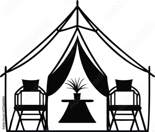 circus tent vector illustration