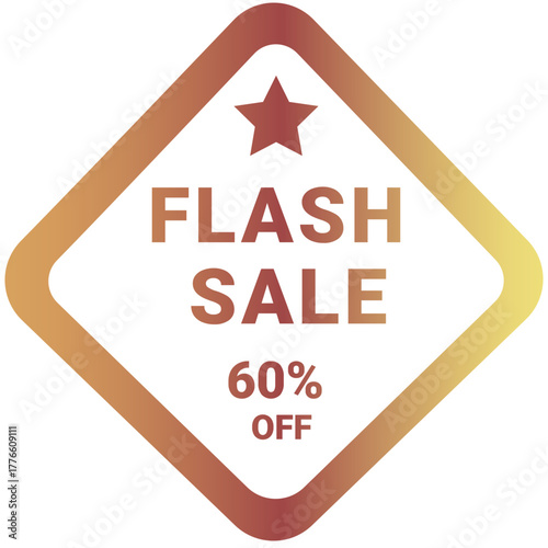  flash sale Icon, Flat style icon vector illustration, Suitable for website, mobile app, print, presentation, infographic and any other project.