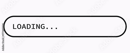 Vector loading bar icon progress indicator template with seven progress stages for software installation and download update, sleek minimal system upgrade and UI progress design.