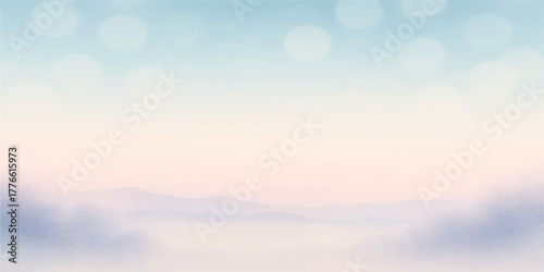 Bright blue sky with white clouds, capturing the beauty of a clear summer day landscape