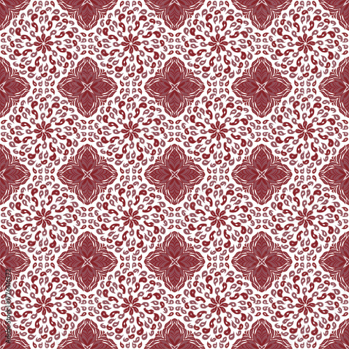 U. Vintage red leaf and cycle base.