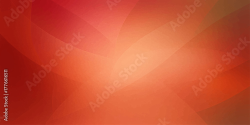 Smooth, soft, red and orange gradient with abstract rays and flowing wave lines creates a dynamic wallpaper design