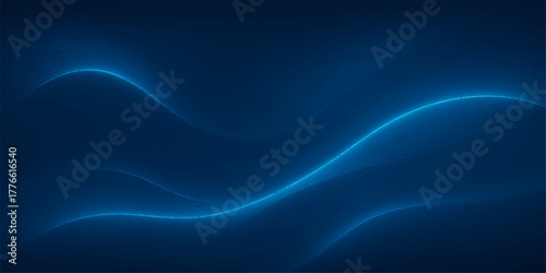 Smooth flowing blue wave pattern for a light and dynamic digital abstract wallpaper background texture