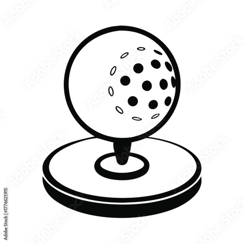 golf ball vector illustration