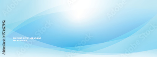 Soft Blue Gradient Abstract Background with Flowing Curved Lines light