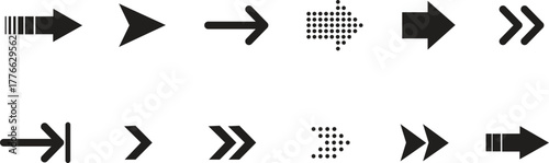 Arrow Icons Set Vector Collection of Directional and Navigation Pointers