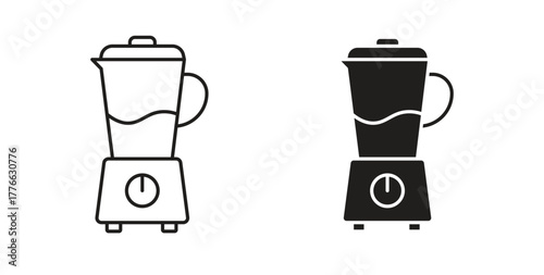 Blender icon line. eps 10 vector illustration