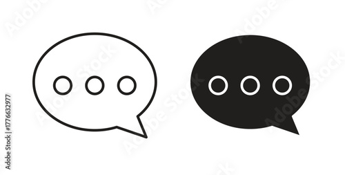 Comments icon line. eps 10 vector illustration