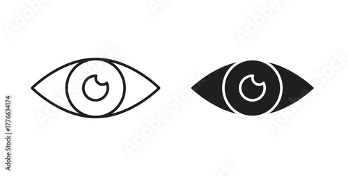 Eye icon line. eps 10 vector illustration