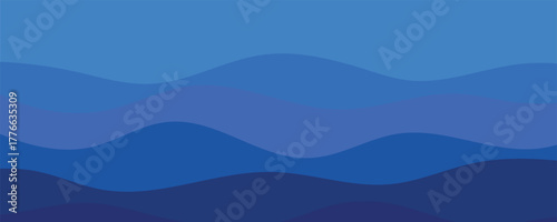 abstract blue wave