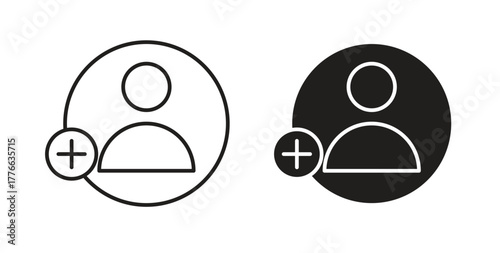 Follower icon line. eps 10 vector illustration