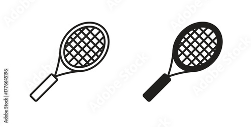 Tennis icon line. eps 10 vector illustration