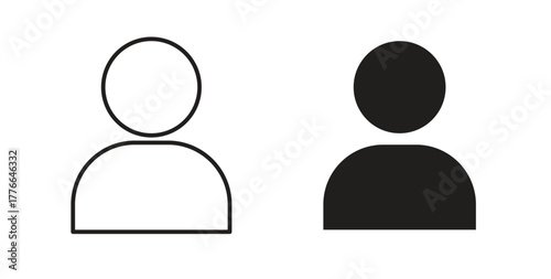 User icon line. eps 10 vector illustration