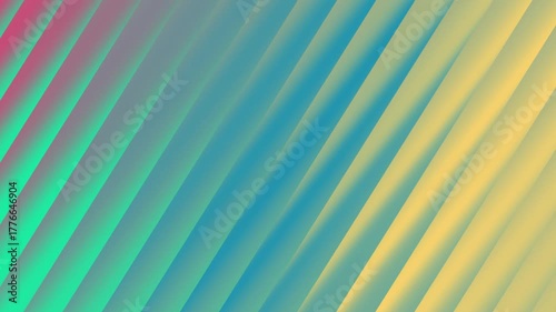Abstract Gradient After Effects Animation Background with Diagonal Lines in Blue and Yellow