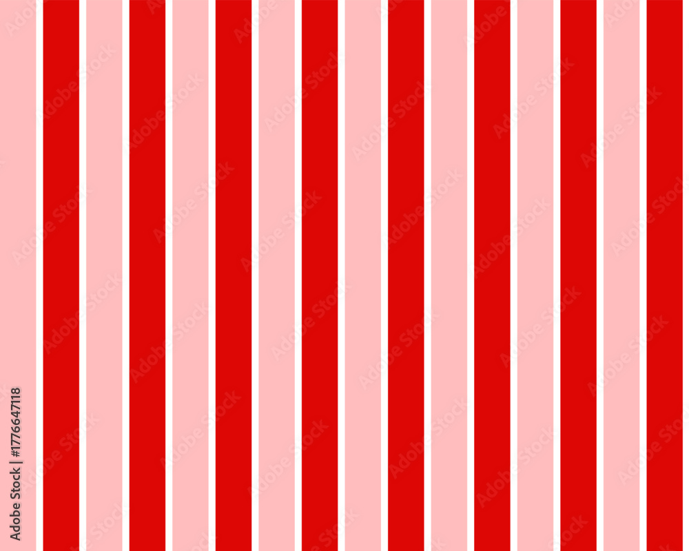 Naklejka premium Red and white lines - pattern background. Gift wrap paper design for holidays.