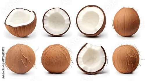 nuts on a white background