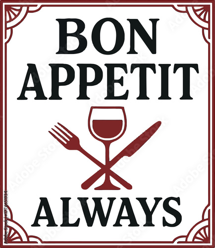 Bon Appetit Kitchen Art Deco Style Design