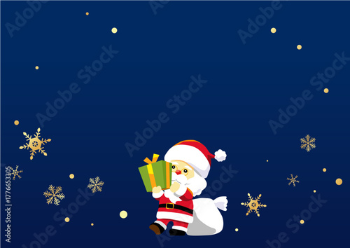 サンタクロースと雪の壁紙