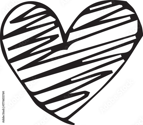hand drawn heart icon