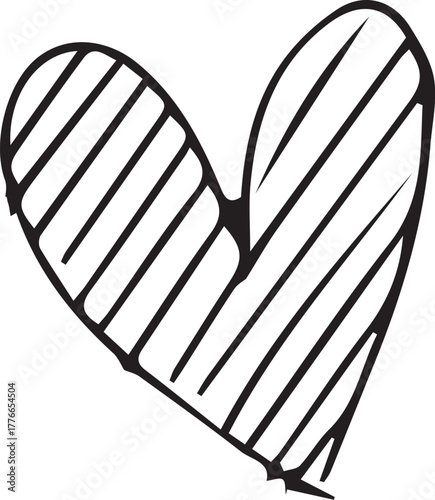 hand drawn heart icon free vector art and graphics