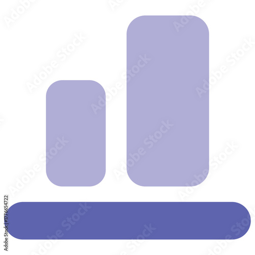 Align Bottom Icon Vector Stock Illustration