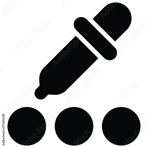 Color Picker Icon Vector Stock Illustration