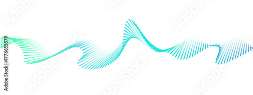Flowing particles wave dot blue purple color for web site, energy transfer, music poster, presentation, connection vector