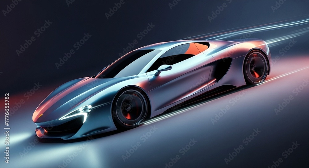 Obraz premium Abstract sport car