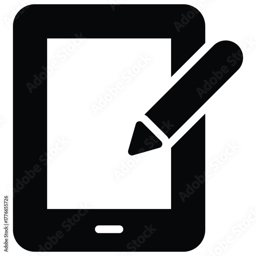 Digital Tablet Icon Vector Stock Illustration