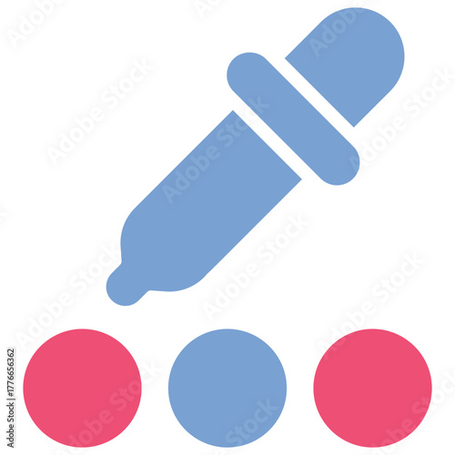 Color Picker Icon Vector Stock Illustration