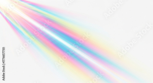 A vibrant display of refracted light, with a multitude of colors creating an ethereal and captivating display. vector illustration