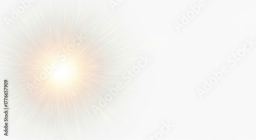 Abstract depiction of the sun, radiating vibrant energy, illuminating hope and optimism, in a dazzling photorealistic display. vector illustration