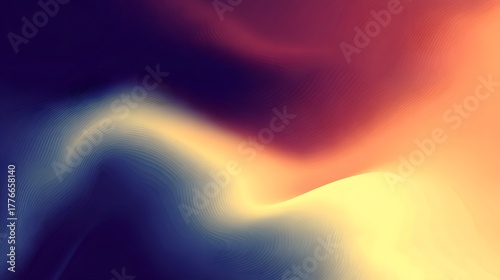 Minimalist abstract gradient background with soft colors blending. Smooth color transitions form a flowing abstract landscape. Artistic fluid abstract background.