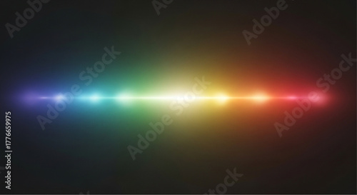 A vibrant spectrum of light dances across a dark canvas, creating a mesmerizing display of colors. the vibrant colors evoke feelings of energy and inspiration. vector illustration