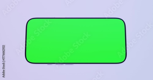 Phone mockup animation rotating and sliding into frame