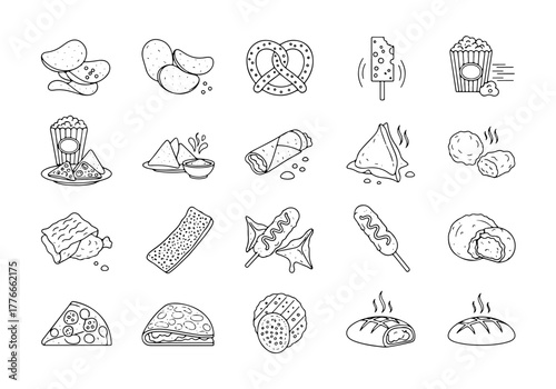 Savory Snack Icons