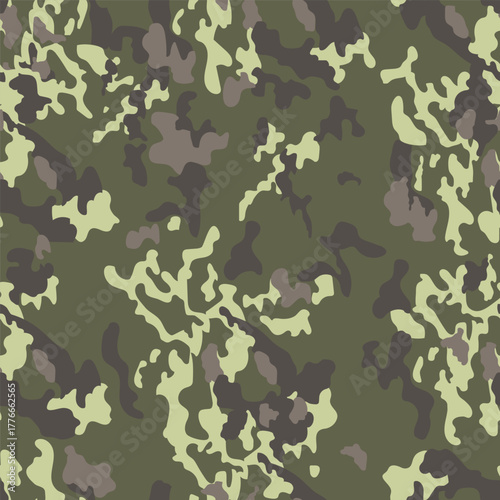 Seamless Pattern with Army Camouflage