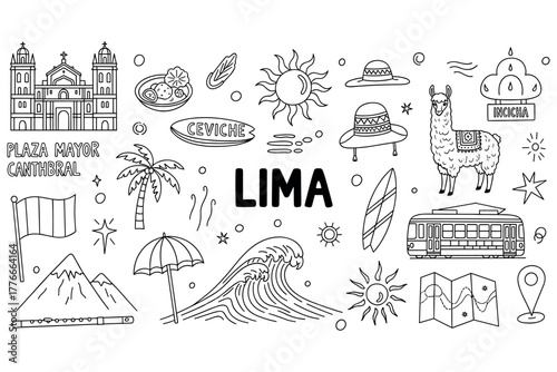 Lima landmarks and culture: ceviche, plaza mayor, llama, and more