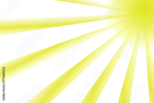 Sun rays isolated on transparent background. shining effect  glowing light rays for summer and nature