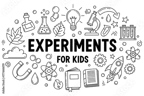 Science experiments for kids: fun educational activities with labs, rockets, and magnets