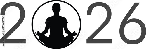 Vector art of yoga in the year 2026