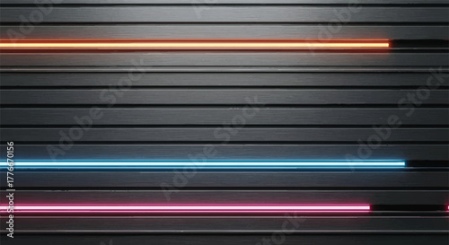 Modern Abstract Light Tunnel Artwork