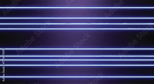 Neon Light Installation Abstract