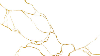 Plexiglas schilderij Marmer Gouden kintsugi marmer luxe aderen  © Keisi_illustrator