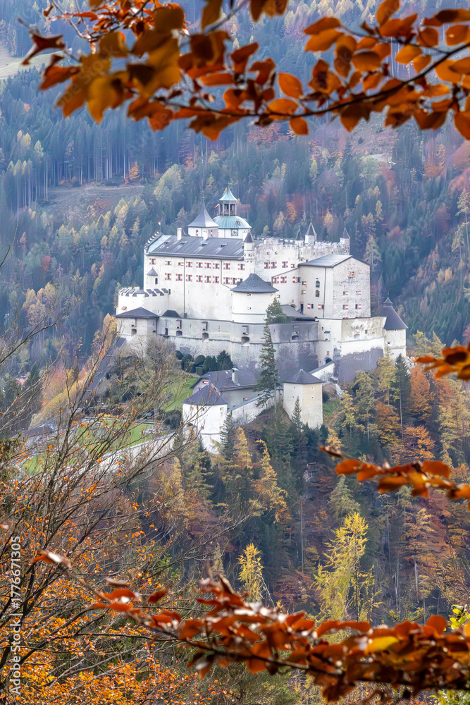 Obraz premium Photowalk - Hohenwerfen Castle - Falconry Austria - October 30, 2025